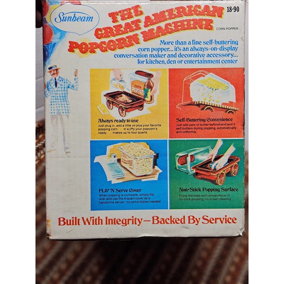 Sunbeam Other Vintage 976 Sunbeam Great American Popcorn Machine Poshmark